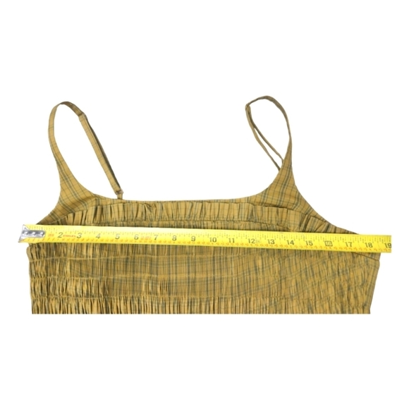 NEW Rebecca Taylor Smocked Plaid Mini Dress SZ 16 - Picture 8 of 13